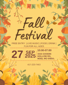 4th Annual, Fall Festival 2025 @ Tall Pines Distillery MO
